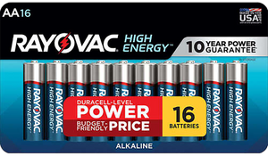 Rayovac Aa High Energy Alkaline Batteries Ray 815-16Lt.03 16Pk Rayovac Aa High Energy Alkaline Batteries Ray 815-16Lt.03 16Pk