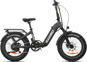 Rambo Bikes Ranbk Ranger Folding Matte Black 750W Hub Motor Up To 30Mph Speed Rambo Bikes Ranbk Ranger Folding Matte Black 750W Hub Motor Up To 30Mph Speed