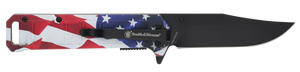 S&W Knives 1227078 America'S Heroes W/Bullet Knife Folding Plain S&W Knives 1227078 America'S Heroes W/Bullet Knife Folding Plain