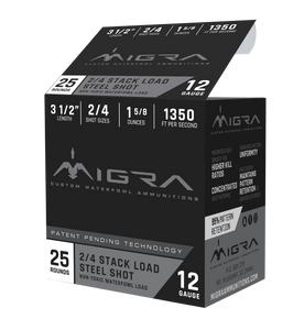 Migra Ammos M12Ls24 Combinational 12 Ga 3.50" 1 5/8 Oz 2 4 Shot 25 Per Box
