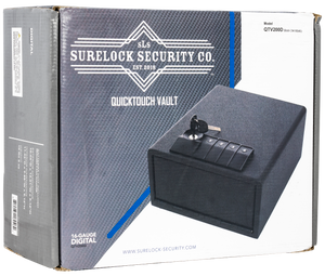 Surelock (Dansons Us Llc) Security 3418946 Quicktouch 200 Digital Keypad/Key Entry Matte Black Steel Holds 1 Handgun 5.12"H X 9.88"W 11.42"D Surelock (Dansons Us Llc) Security 3418946 Quicktouch 200 Digital Keypad/Key Entry Matte Black Steel Holds 1 Handgun 5.12"H X 9.88"W 11.42"D