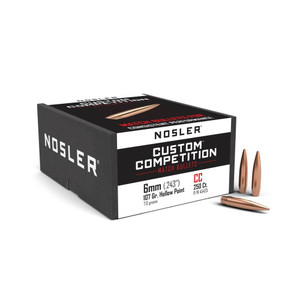 Nosler Custom Competition Bullets 6Mm .243" 107 Gr Hpbt 250/Ct Nosler Custom Competition Bullets 6Mm .243" 107 Gr Hpbt 250/Ct