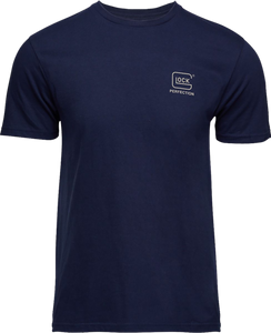 Glock Ap96195 Strong Tee Navy Ringspun Cotton Short Sleeve Large Glock Ap96195 Strong Tee Navy Ringspun Cotton Short Sleeve Large