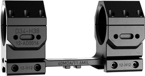 Audere Scope Mount Adversus - 34Mm High 40Moa Black Audere Scope Mount Adversus - 34Mm High 40Moa Black