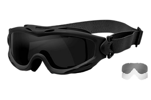 Wiley X Sp29B Spear Goggles Smoke Gray Lens Matte Black Frame