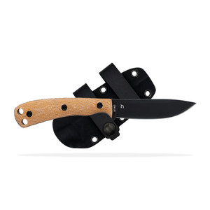 Shield Arms Ascent Fixed Knife 3-3/5" Black Drop Point Blade Brown Shield Arms Ascent Fixed Knife 3-3/5" Black Drop Point Blade Brown
