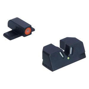Meprolight Sights Hyper Bright V-Sight Fixed Pistol Set For Sig P226 Green With Orange Front