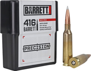Barrett 416 Ammo 500Gr - Hornady A-Tip 10Rd 8Bx/Cs Barrett 416 Ammo 500Gr - Hornady A-Tip 10Rd 8Bx/Cs