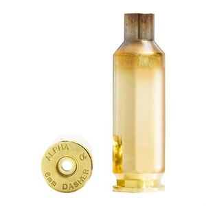 Alpha Munitions Unprimed Brass 6Mm Dasher 100/Box Alpha Munitions Unprimed Brass 6Mm Dasher 100/Box