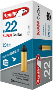 Aguila Super Colibri 22Lr 20Gr - Lead-Rn 1000Rd Case Lot Aguila Super Colibri 22Lr 20Gr - Lead-Rn 1000Rd Case Lot