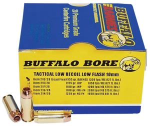 Buffalo Bore Ammunition 10mm Auto 155 Grain Barnes TAC-XP Hollow Point Lead-Free 20RD