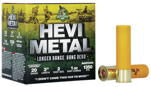 HEVI-Metal HS39002 Hevi-Metal Longer Range 20 Gauge 3" 1 oz 1350 fps 2 Shot 25ea HEVI-Metal HS39002 Hevi-Metal Longer Range 20 Gauge 3" 1 oz 1350 fps 2 Shot 25ea