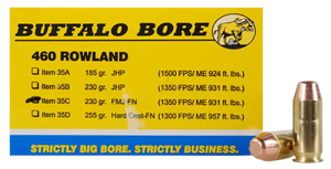 Buffalo Bore Ammunition 460 Rowland 230 Grain Full Metal Jacket Flat Nose 20RD