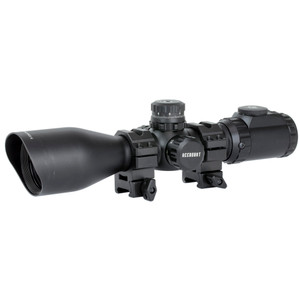 UTG 3-12x44 AccuShot 30mm Rifle Scope Black, Illuminated Mil-Dot, Side Focus, Rings Included UTG 3-12x44 AccuShot 30mm Rifle Scope Black, Illuminated Mil-Dot, Side Focus, Rings Included