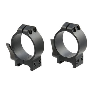 Warne 34Mm Low (0.25'') Qd Rings Black