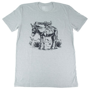 Magpul MAG1528-041-M Burro CVC Stone Gray Heather Cotton/Polyester Short Sleeve Medium