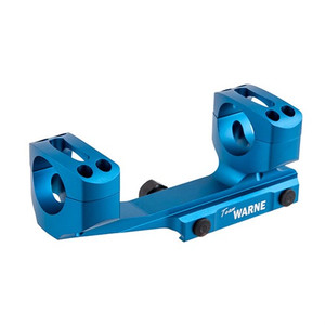 Warne 30Mm Ultra High (1.435'') 0 Moa Mount, Blue