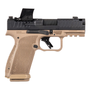 Canik HG8328BDVN Mete MC9 Prime w/Optic Sub-Compact Frame 9mm Luger 17+1 3.64" Black Black Steel Serrated Slide, Flat Dark Earth Polymer Frame w/Picatinny Rail, Textured Grip, MeCanik M04 Red Dot