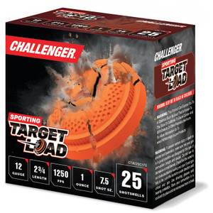 Challenger Ammo Sporting Clay 12 Gauge 2-3/4'' 1Oz #7.5 Shot 1250Fps 250/Case