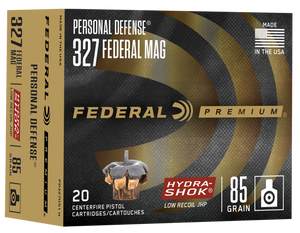 Federal PD327HS1H Hydra-Shok 327Federal Mag 85gr Jacketed Hollow Point 20 Per Box/10 Case