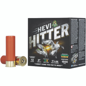 HEVI-Shot HEVI-Hitter Tungsten/Steel Shotshells 12ga 3" 1-1/4oz 1500 fps #2 25/ct