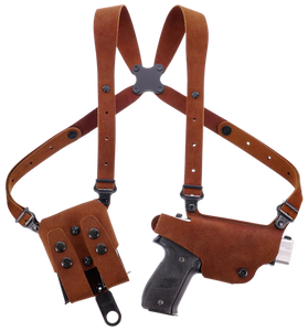 Galco CL2-894R Classic Lite 2.0 Shoulder System Shoulder Fits Chest Up To 56"/Sig P365 X Macro Tan Steerhide Right Hand