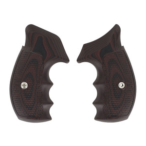 Vz Grips S&W K/L Frame Tac Diamond, Round Butt, Black Cherry