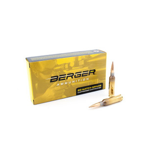 Berger Target Rifle Ammunition 6mm Creedmoor 109 gr LRHT 2940 fps 20/ct