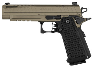 Live Free Armory LFAPF712086 Apollo 11 9mm 17+1 4.15" 416 Stainless Steel Slide Elite Flat Dark Earth Cerakote Black Polymer Grip