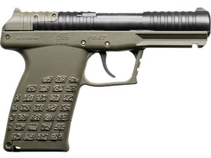 Kel-Tec PR57GRN PR57 Compact Frame 5.7x28mm 20+1 4" Black Steel Barrel, OD Green Optic Ready/Serrated Slide, OD Green Textured Grip