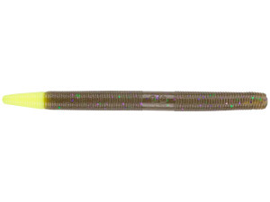 Yamamoto 5in SENKO 10pk Green PumpkinLarge Green & Purple Flake W Chartreuse Tail