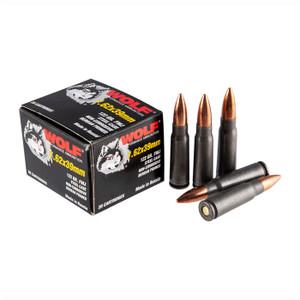 Wolf WPA Polyformance Rifle Ammunition 7.62x39mm 123 gr FMJ 2396 fps - 20/ct