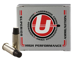 Underwood Ammo Lead Keith-Type Semi-Wadcutter Gas Check Handgun Ammunition 44 Spl 255gr LSWC 1000 fps 20/ct