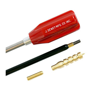 J. Dewey 2-Piece Cleaning Rod .50 cal Nylon Coated - Male Thread 12-28