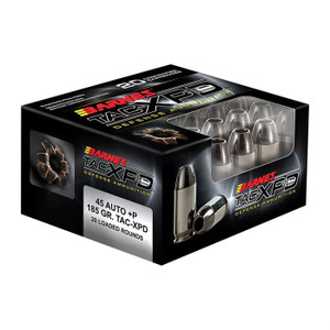 Barnes Bullets 21555 TAC-XPD Defense Handgun 45ACP +P 185gr 20 Per Box/10 Case