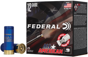 Federal FAA12H8 All-American 12Gauge 2.75" 1 1/8oz 8Shot 25 Per Box/10 Case