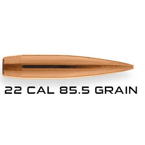 Berger Long Range Hybrid Target Rifle Bullets .22 cal .224" 85.5 gr LRHT 1000/ct