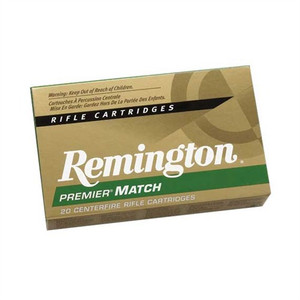 Remington Premier Match Rifle Ammunition .223 Rem 62 gr HP 3025 fps 20/ct