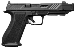 Shadow Systems SS2240CA DR920P Elite 9mm 10+1 Black Black Nitride Optic Cut/Serrated/Window Cut Stainless Steel Slide Black Black Interchangeable Backstrap Grip *CA Compliant