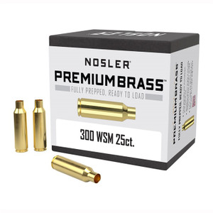 Nosler Unprimed Brass Rifle Cartridge Cases .300 WSM 25/ct