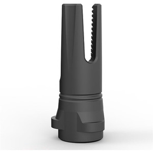 Breek Arms BRK4316 Scorch 3-Prong Flash Hider Black Nitride Steel 5/8"x24 Threads 30 Cal Compatible w/ Breek-LOK 3QD