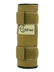Cole-tac BPC102 Baby Python Suppressor Cover Fits 5" Long Cordura Nylon Coyote Brown