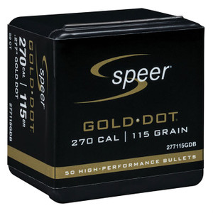 Speer 270 Caliber (0.270'') 115Gr Gold Dot Soft Point 50/Box