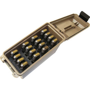 Mtm Case-Gard Tactical Mag Can Single-Stack 1911 9mm Luger 16-Mag Tan