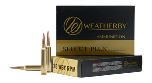 Weatherby Select Plus Hornady SST Rifle Ammunition 25 Wby RPM 117gr PT 3150 fps 20/ct