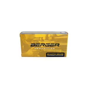 Berger Target Rifle Ammunition 6.5 Creedmoor 153.5 gr LRHT 2702 fps 20/ct
