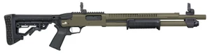 Mossberg 50759 590R 12 Gauge Pump 3" 6+1 18.50" OD Green Cerakote Heat Shield Barrel, OD Green Cerakote Steel Receiver, AR Mil-Spec Adjustable Black Synthetic Stock, Black Polymer Magpul Grip