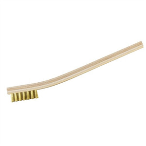Brownells Gunsmith Heavy Duty Brush, Brass Wire, Straight, 6 Pack