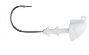 Buckeye The Shocker(Swimbait Head - Light Wire) 1/4 oz Pearl 3pk.