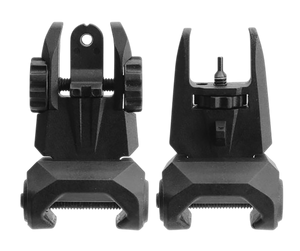 TacFire Tactical Polymer Front And Rear Flip Up Sight Set
